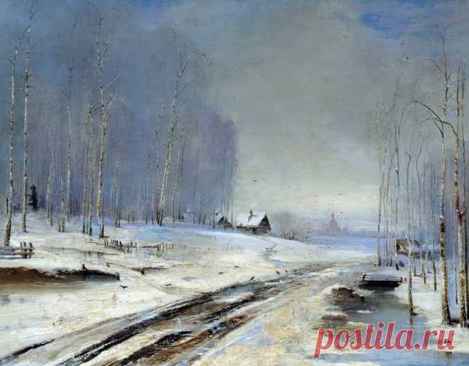 Художник Алексей Кондратьевич Саврасов (1830-1897).
«Распутица», 1894 г.