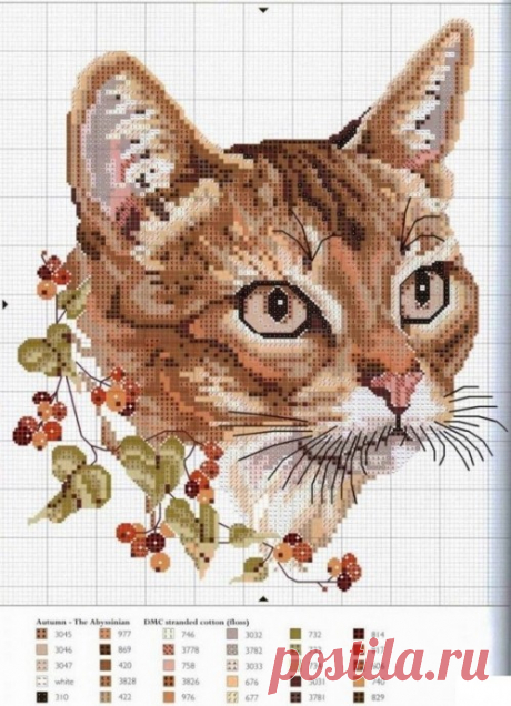 Вышиваем кошек