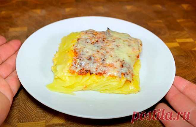 «Домино» – картофель, запеченный с сыром в духовке