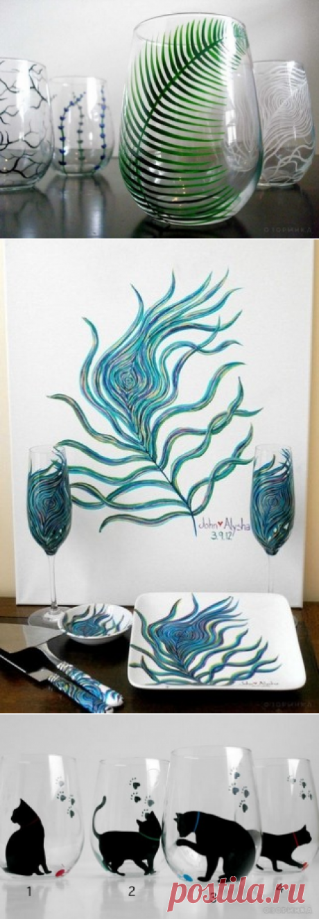 Идеи для росписи посуды.