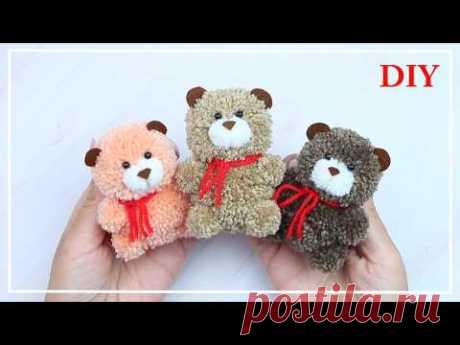 Проще не бывает! Как сделать самого Милого Маленького Медвежонка из Ниток 🧸 Yarn Teddy Bear making