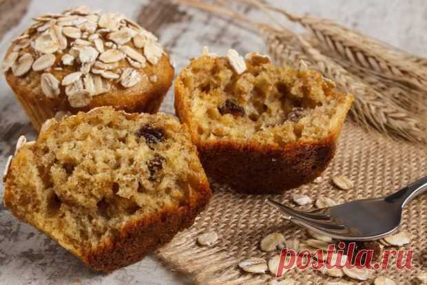 Маффины из овсяной муки – простой и вкусный рецепт, как приготовить пошагово