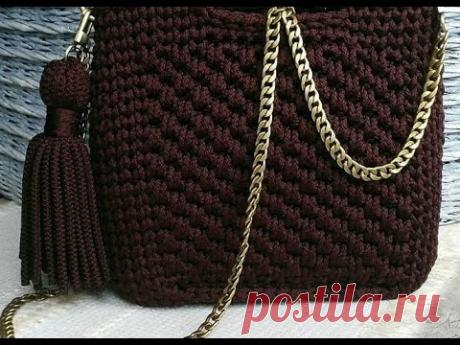 كروشيه شنطه بغرزتين شكل انيق جدا تابعونى بكل ماهو جديد من bag crochet