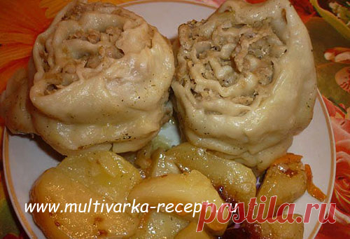 Мясной штрудель в мультиварке