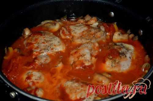Куриное каччиторе на сковороде - Простые рецепты Овкусе.ру
