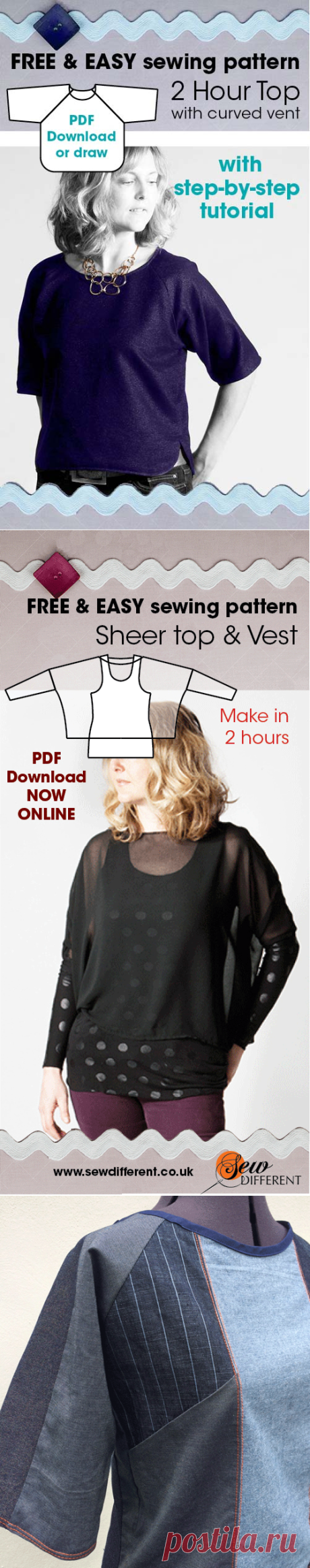 Free patterns Archives - Sew Different