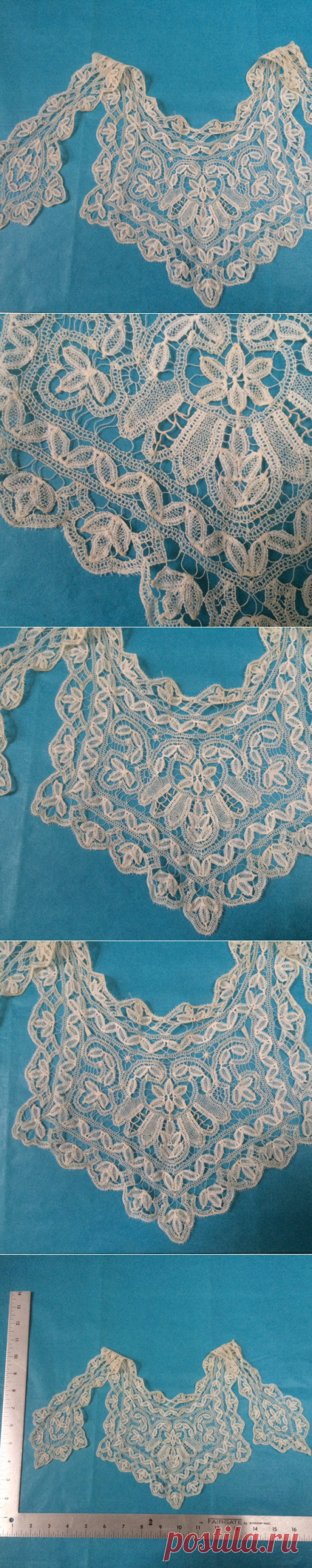 Incredible handmade antique lace collar от GildedFeathers на Etsy