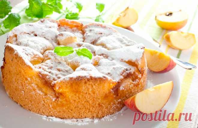 Творожная шарлотка с яблоками: рецепты на каждый день