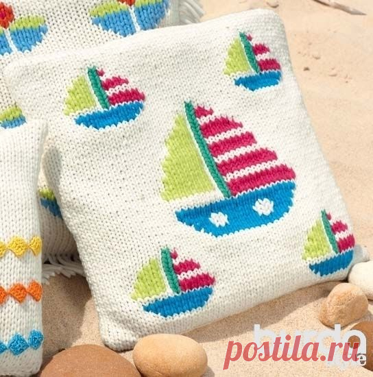 Подушка с парусником / Мастер-классы / Burdastyle