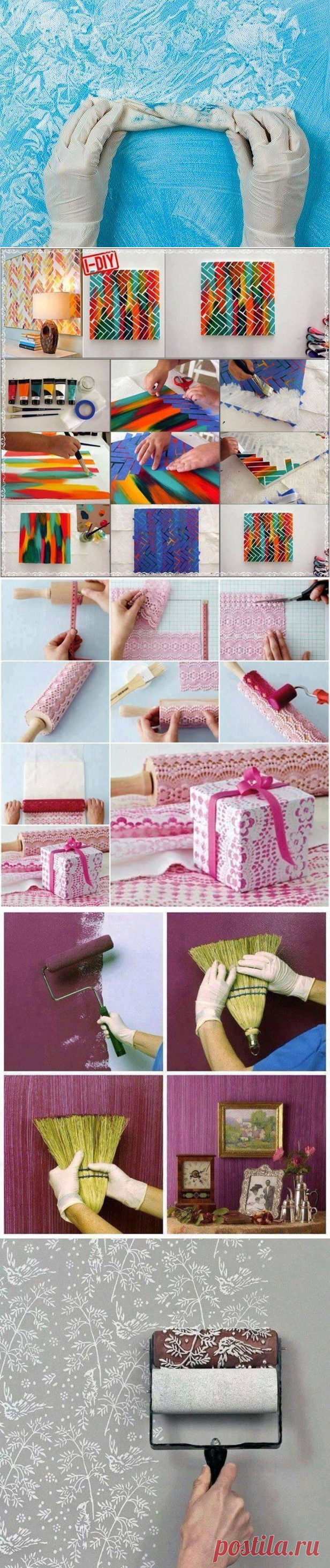 Декор подручными предметами