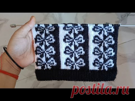 Two Colour Beautiful Sweater Design |
