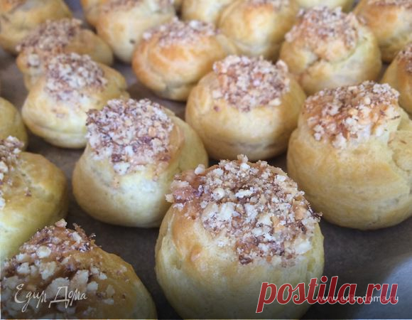 Профитроли с кремом из вареной сгущенки рецепт 👌 с фото пошаговый | Едим Дома кулинарные рецепты от Юлии Высоцкой