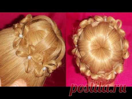 PEINADO PARA NOVIA - Cebolla / Chongo de Flores | Bun Flowers Hairstyle - ViriYueMoon