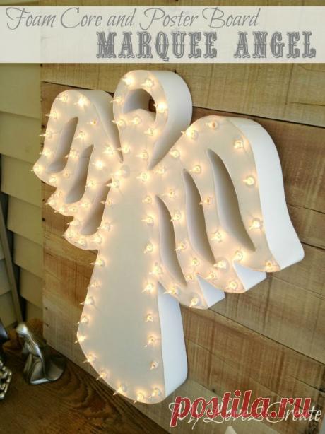 Foam Core and Poster Board Marquee Angel | My Love 2 Create