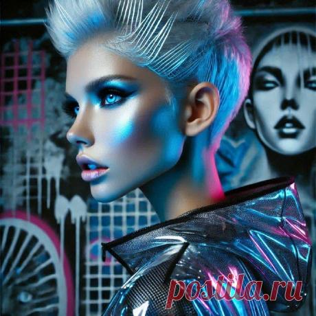 Футуристическая мода: Искусство и Техника. Картинка из нейросети Dalle - Dalle примеры промтов - Форум ИИ о нейросетях - Yes Ai