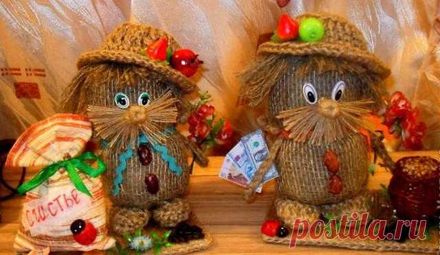 Домовёнок из мешковины