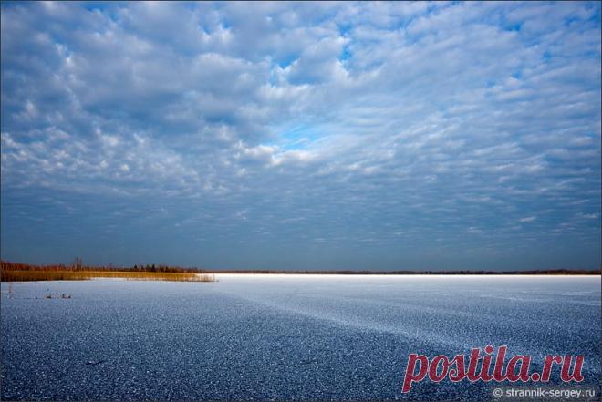 Осень: замерзшие озера Мещеры фото