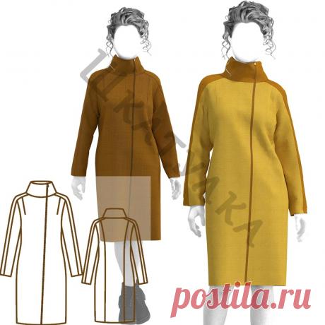 Выкройка женского плаща на молнии WC170420 | Шкатулка