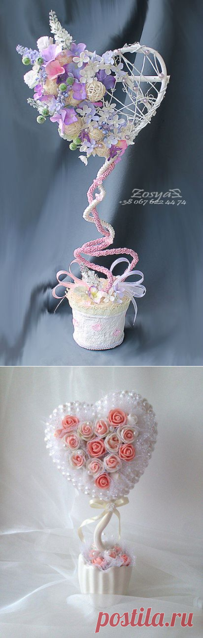 Топиарии с сердцем: подборка идей — Сделай сам, идеи для творчества - DIY Ideas