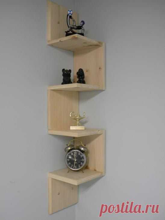 Wall mounted corner shelf Retro 4 tier shelf for bathroom shelf or an…