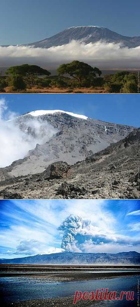 © Вулкан Килиманджаро, координаты на карте и фото вулкана