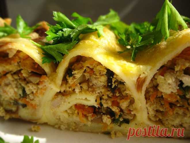Блинная запеканка «Фальшивая курица». Необычный рецепт блинов | КУЛИНАРОЧКА