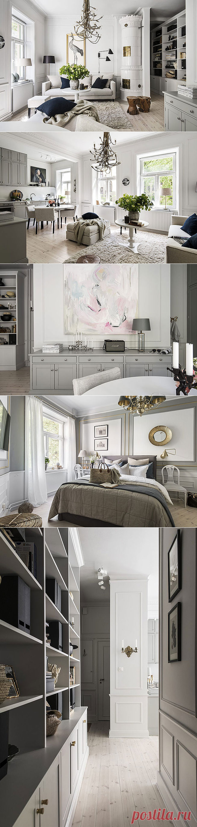 Cкандинавский интерьер в благородной серой гамме - ARCHITECT GUIDE
