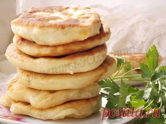 Лепёшки на кефире с картошкой и сыром