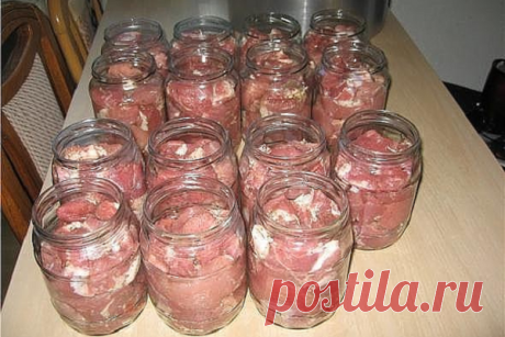 Домашняя тушенка. Мясо просто тает во рту Очень нежное мясо. Забери рецепт!