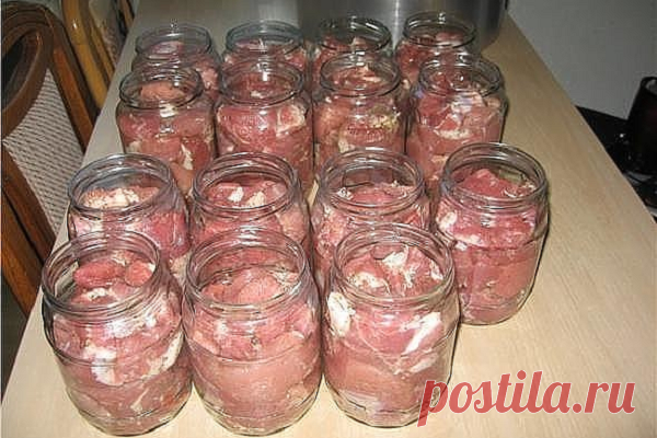 Домашняя тушенка. Мясо просто тает во рту Очень нежное мясо. Забери рецепт!