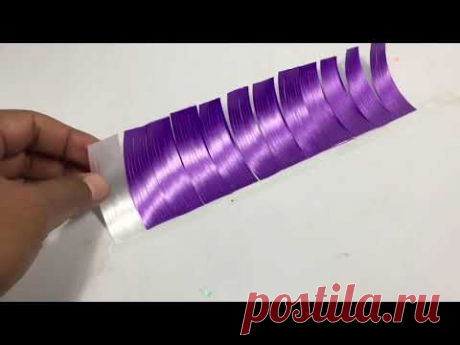 Cara Membuat Bunga Lavender Dari Pita