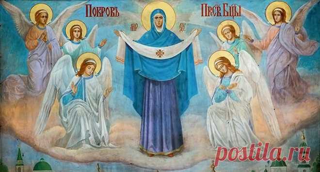 Покров Пресвятой Богородицы в живописи и иконах