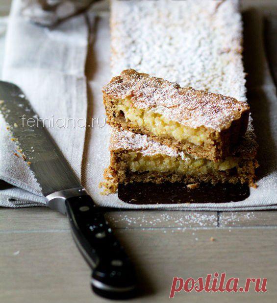 Рецепт итальянской кростаты с начинкой из миндальных орехов с апельсиновой ноткой | FEMIANA