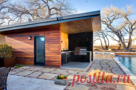 Проекты бань с террасой и барбекю (28 фото): зона отдыха 3 в 1 - HappyModern.RU