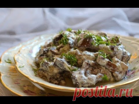 Опеньки в сметані/Грибы в сметане /Опята в сметане/Как приготовить опята