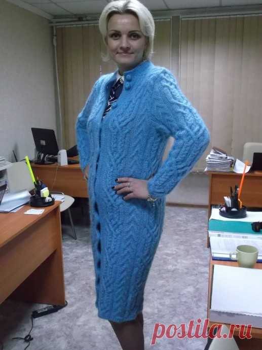 Мохеровый кардиган