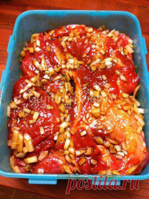 Мясные косички из маринованной свинины