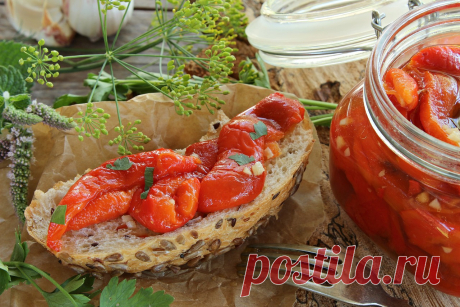 Маринованный ,запеченный перец