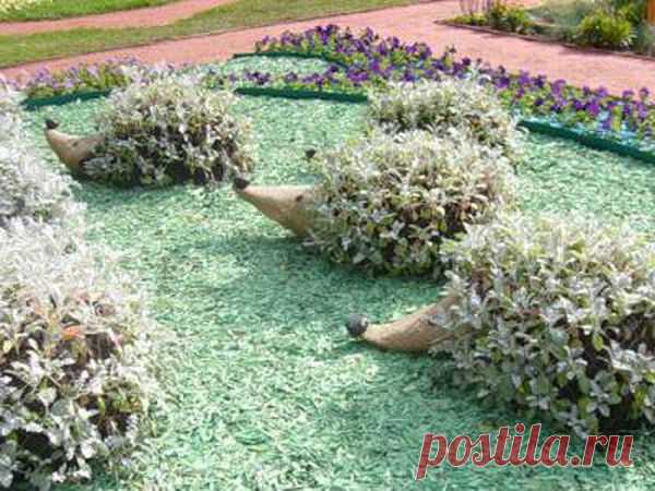 Забавный ежик из пластиковой бутылки