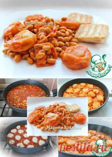 Фасоль тушеная с овощами и галушками с томатом. Постное блюдо - кулинарный рецепт