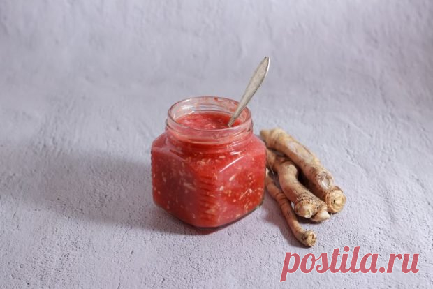 Аджика с хреном на зиму — Домашняя кулинария