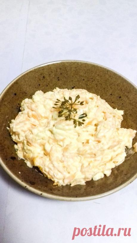 Салат из тыквы со сметаной