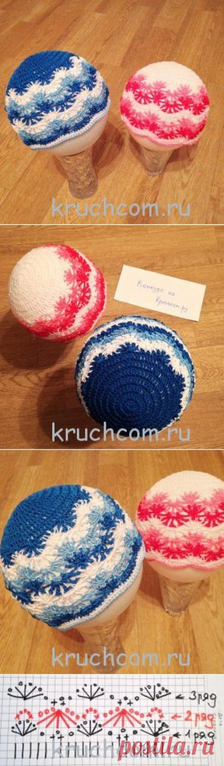 Вязаные шапочки на лето | Вязание крючком, схемы вязания, бесплатное вязание крючком