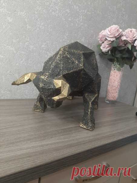 Спасибо тому, кто сделал эту развёртку. Собирать одно удовольствие. Символ Нового 2021 года