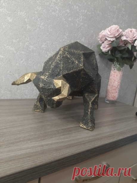 Спасибо тому, кто сделал эту развёртку. Собирать одно удовольствие. Символ Нового 2021 года