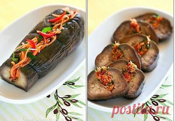 БАКЛАЖАНЫ С ЗЕЛЕНЬЮ И ЧЕСНОКОМ