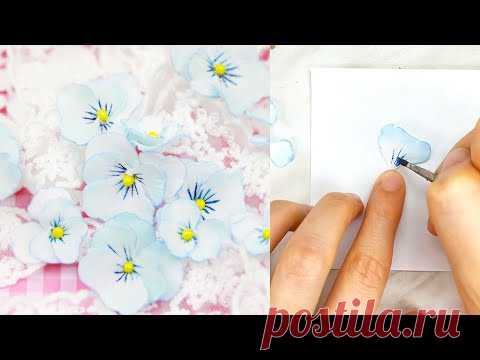 Как я делаю анютины глазки из фоамирана #Shorts /Цветы своими руками / Foamiran Flowers DIY