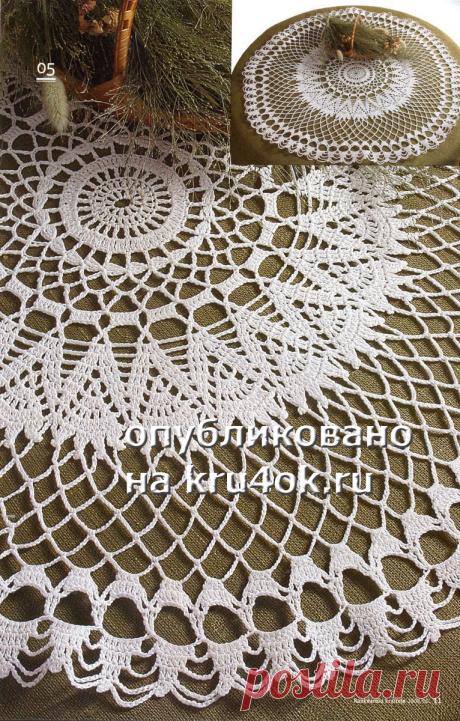 Схемы вязания салфеток - вязание крючком на kru4ok.ru
