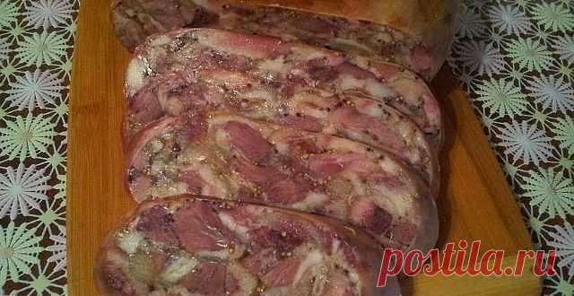 САЛЬТИСОН ИЗ СВИНОЙ РУЛЬКИ