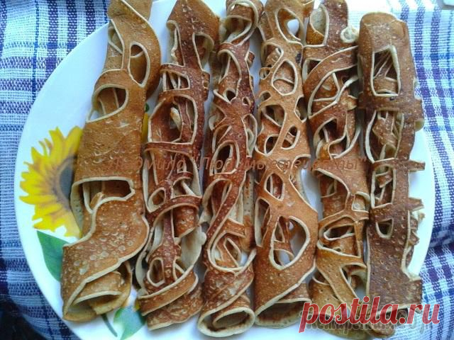 Кружевные блинчики - для закусок! | Интересные рецепты